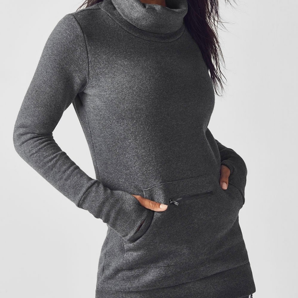 Zaylee Funnel Neck Tunic Fabletics Grey